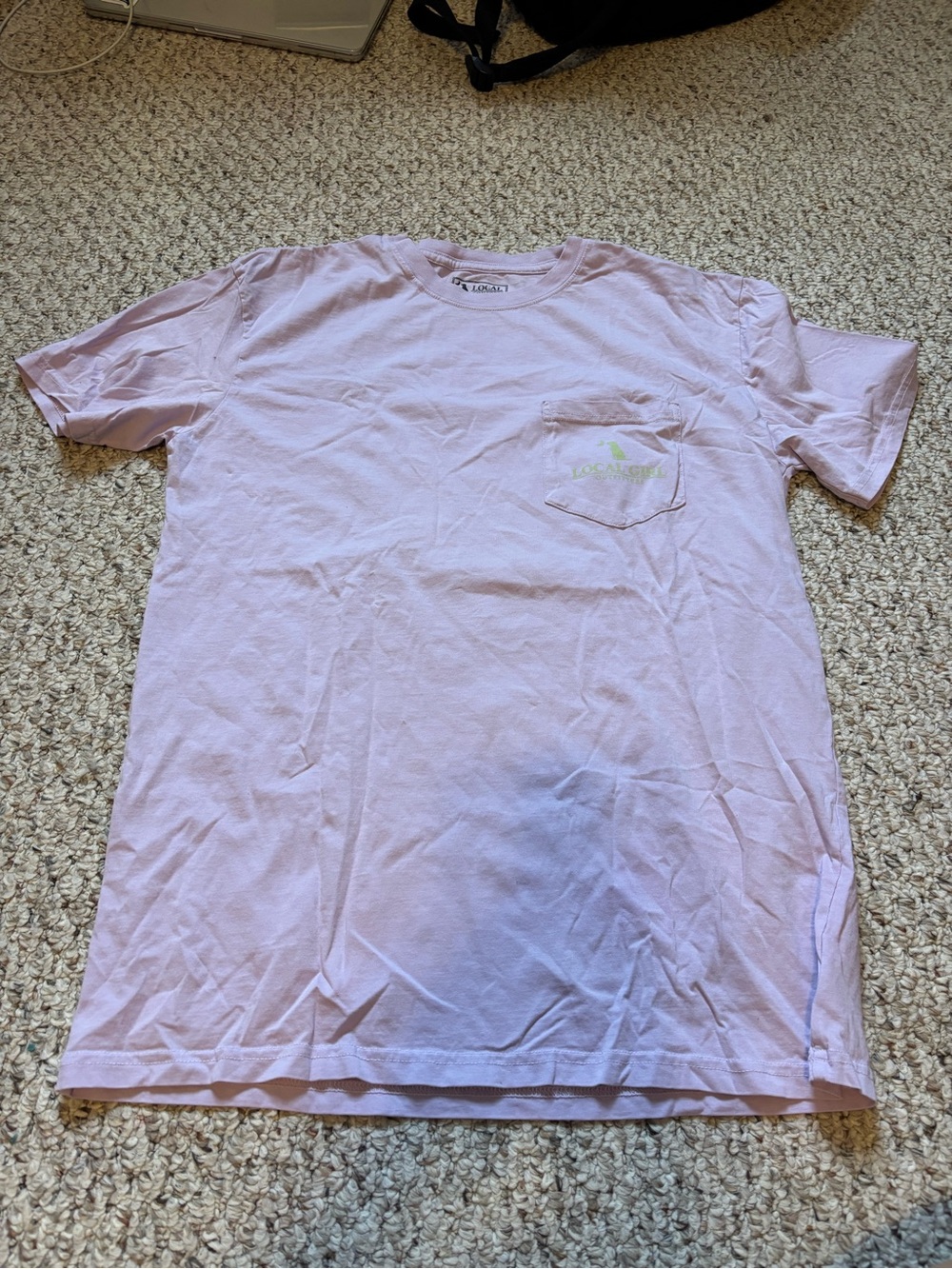 Women's Short-Sleeve Pocket Tee in Light Lavender